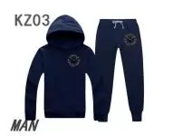 survetement kenzo pantalon en coton avec long sleeved in kz201843 for homme